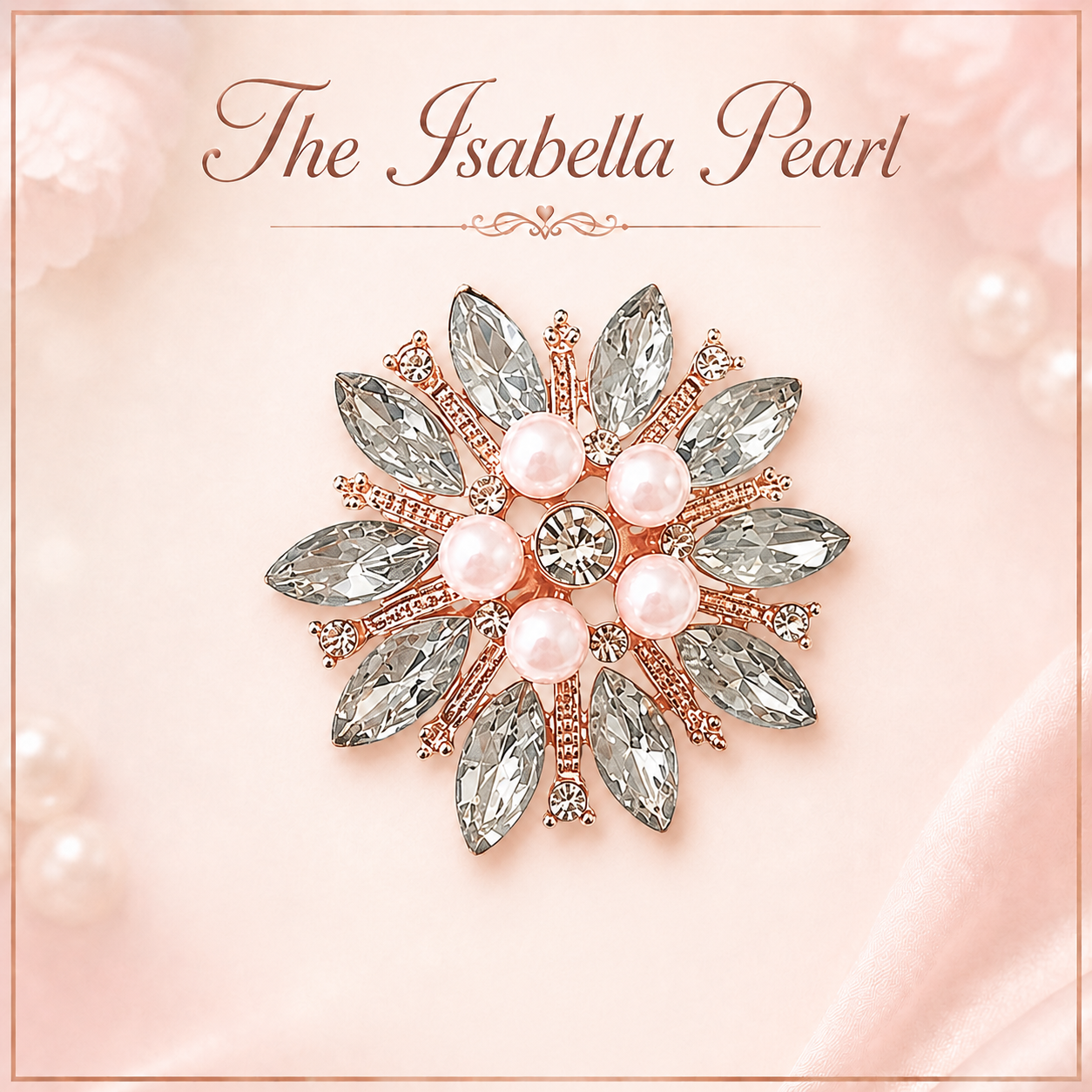 Shae’s Creation Pearl Bloom Brooches