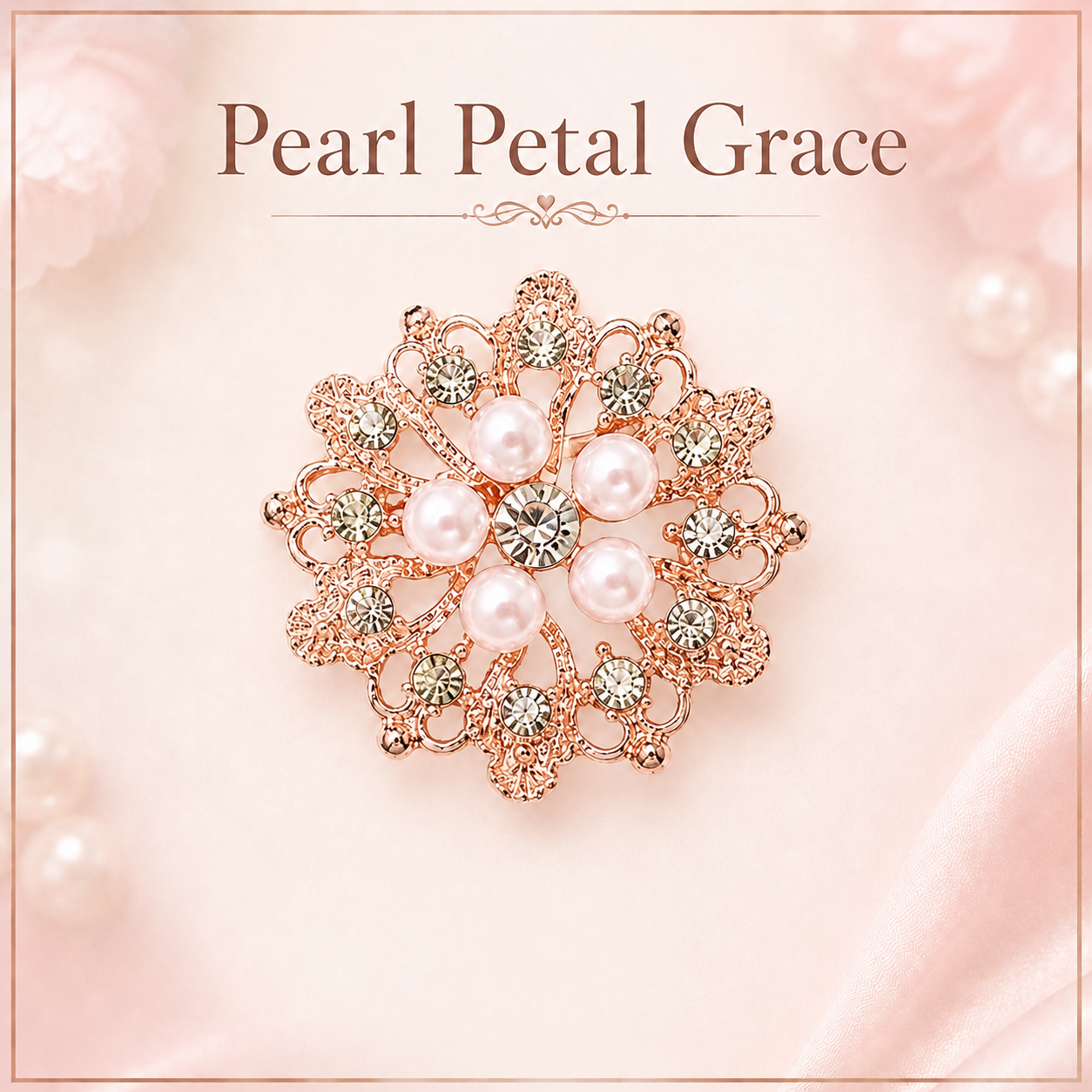 Shae’s Creation Pearl Bloom Brooches